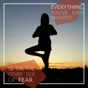 Everything you've ever wanted is on the other side of fear